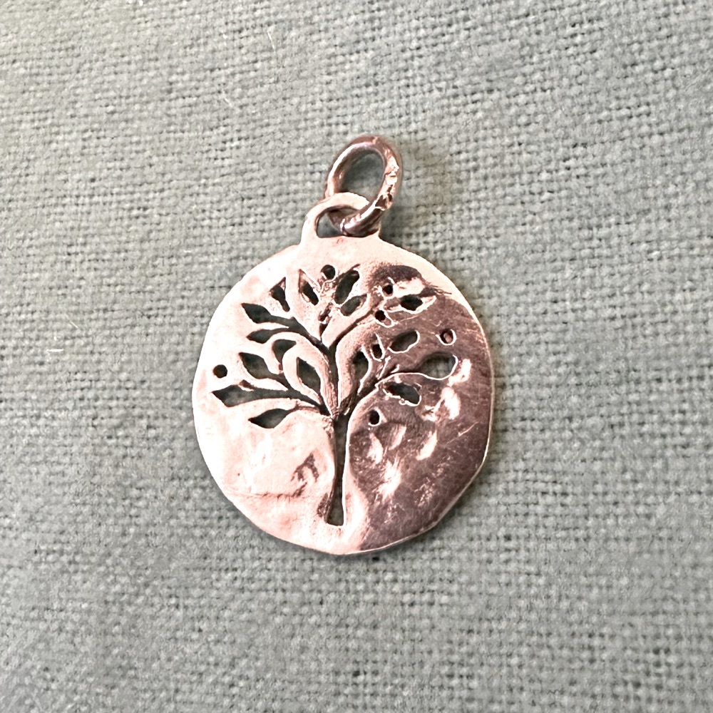 Simple 925 Sterling Silver Tree of Life Pendant